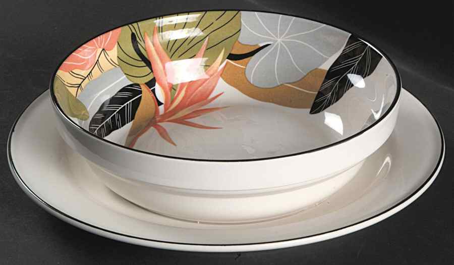 Maui Gravy Boat with Attached Underplate by Sango-1