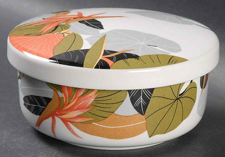 Maui Round Box & Lid by Sango-1