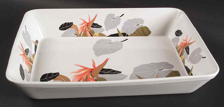 Maui 12" Rectangular Baker by Sango-1