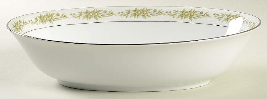 Maytime 10" Oval Vegetable Bowl by Sango-1