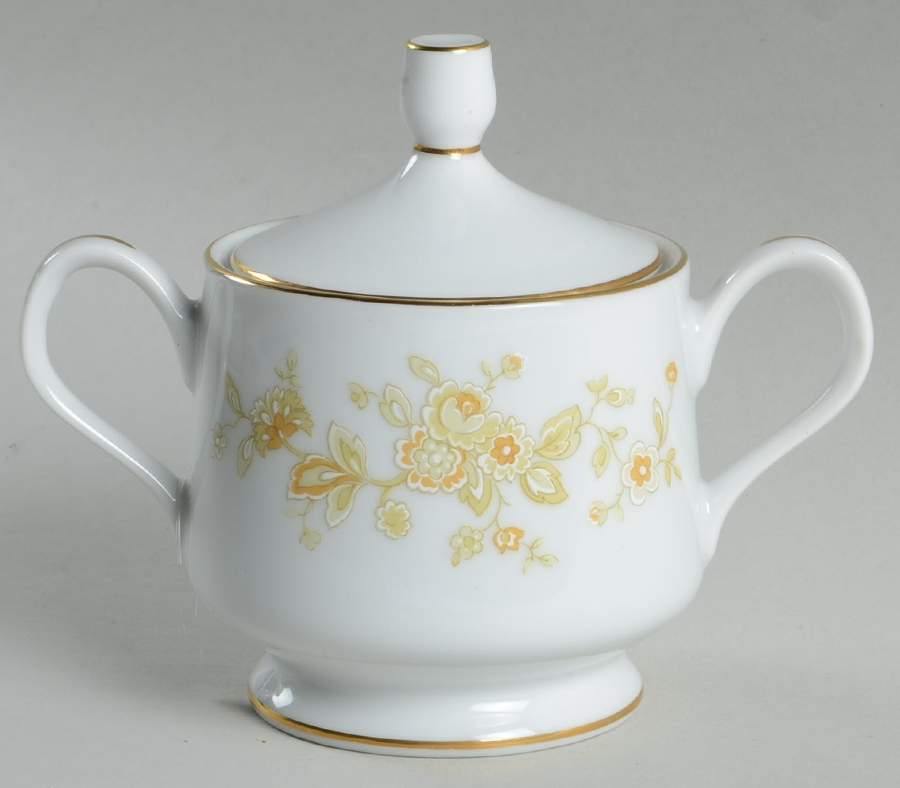 Meadowlark Sugar Bowl & Lid by Sango-1