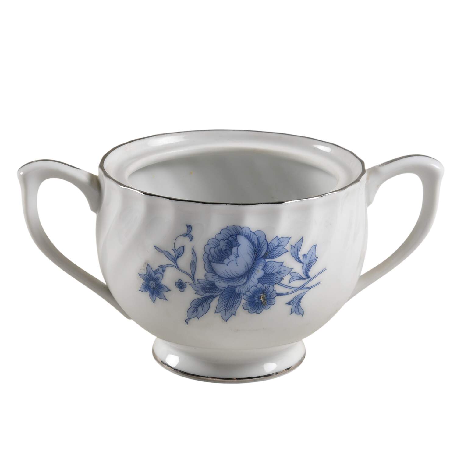 Meissen Blue Sugar Bowl No Lid by Sango-1