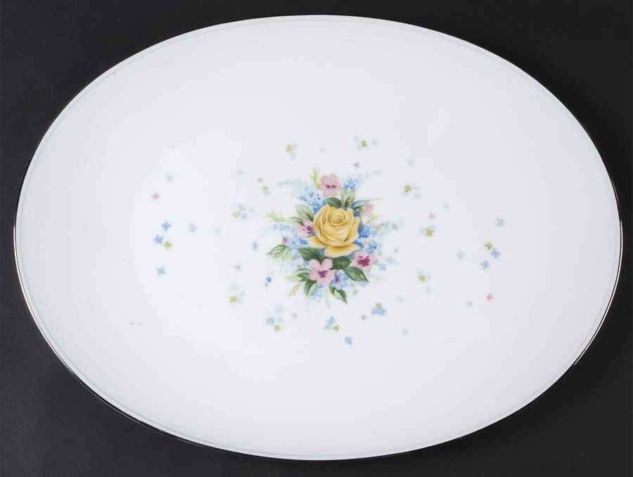 Melanie 15" Oval Serving Platter by Sango-1