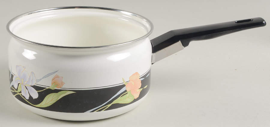 Memories 2.5 Quart Metal Covered Saucepan, No Lid by Sango-1