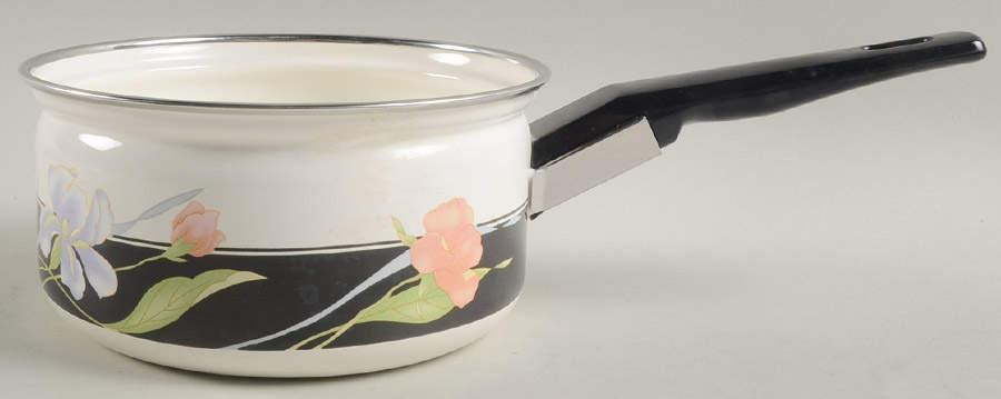 Memories 1.5 Qt Metal Covered Saucepan No Lid by Sango-1
