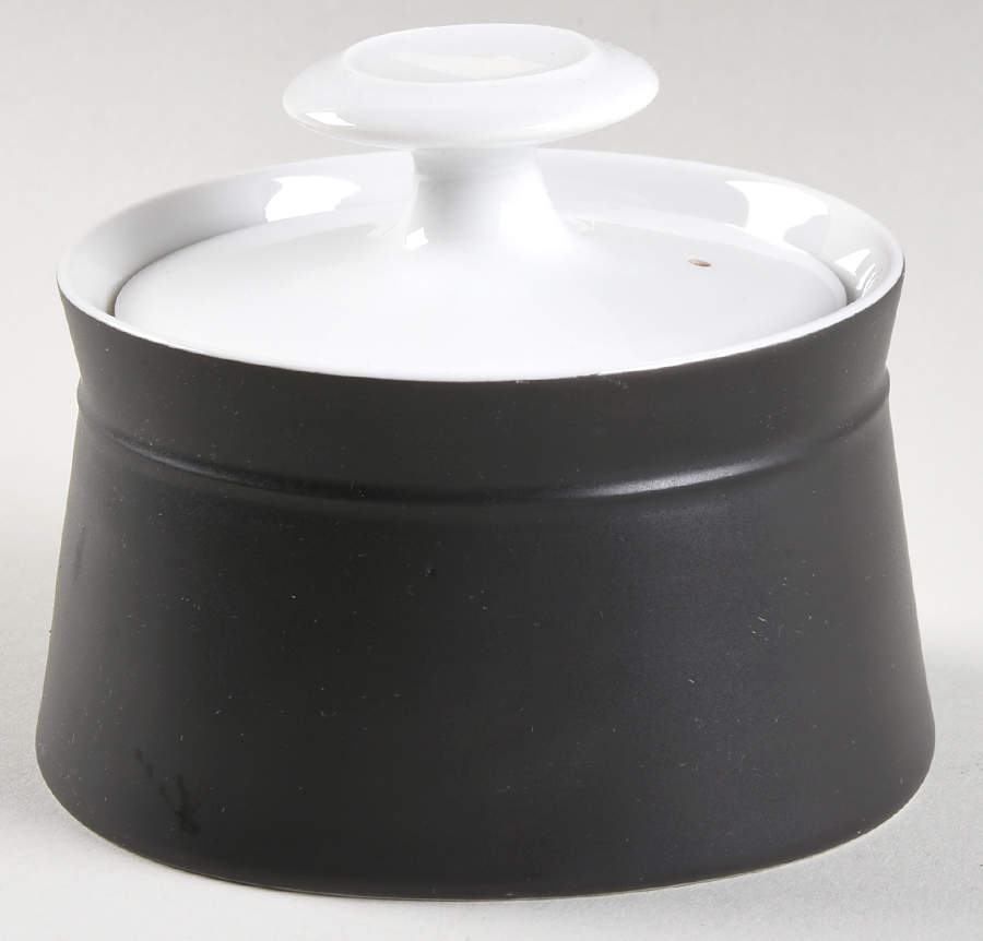 Midnight Sun Sugar Bowl & Lid by Sango-1