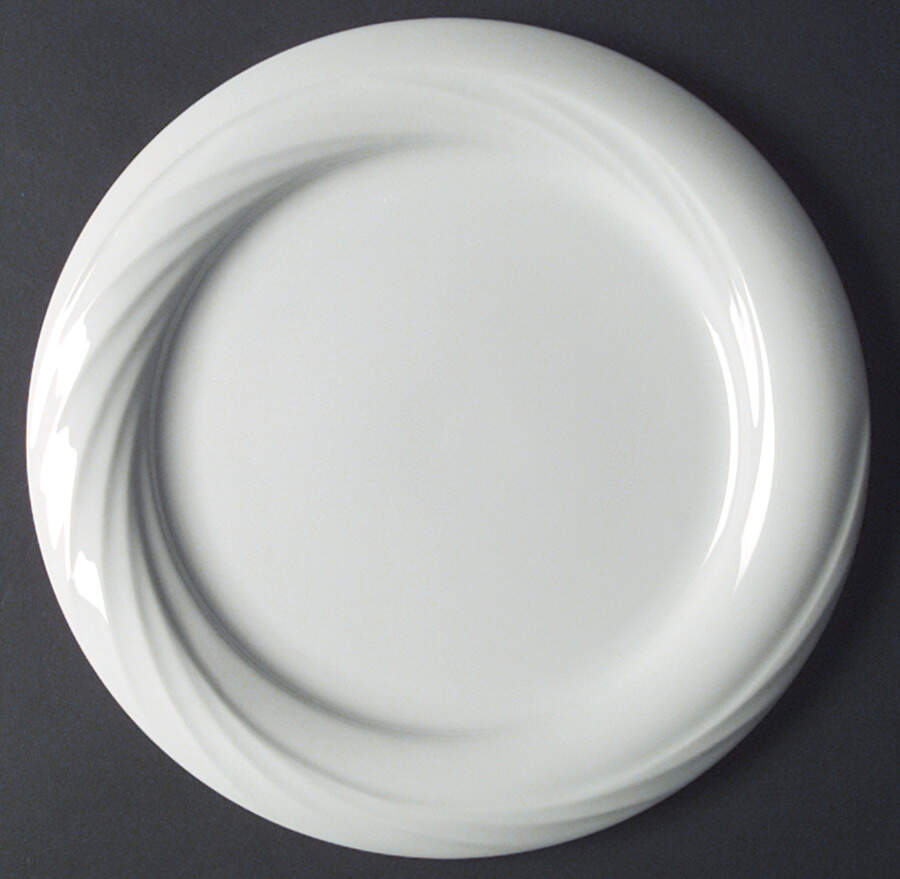Monte Carlo White Dinner Plate by Sango-1
