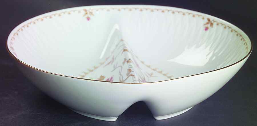 Montaigne 9" Round Divided Vegetable Bowl by Sango-1