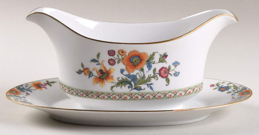 Monaco Gravy Boat with Attached Underplate by Sango-1
