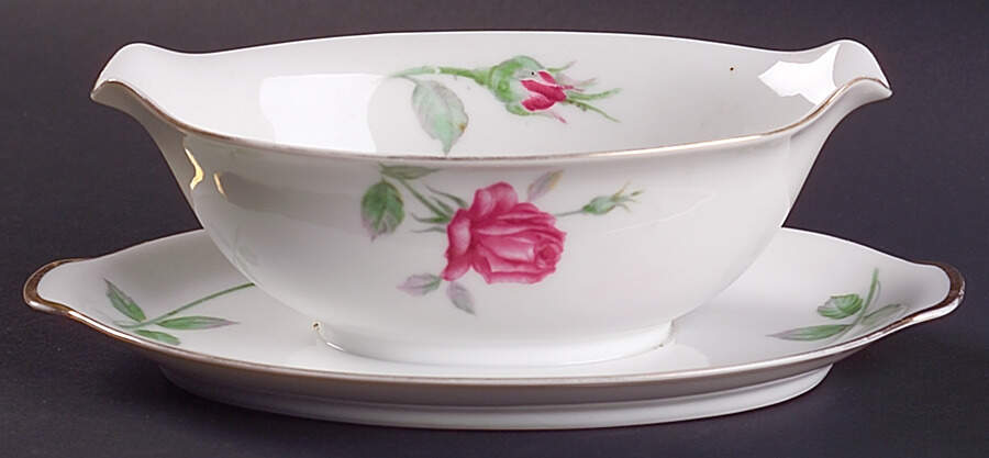 Monterey Gravy Boat with Attached Underplate by Sango-1