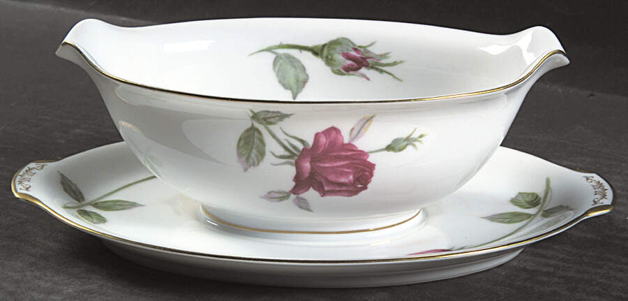 Monterey Gravy Boat with Attached Underplate by Sango-1