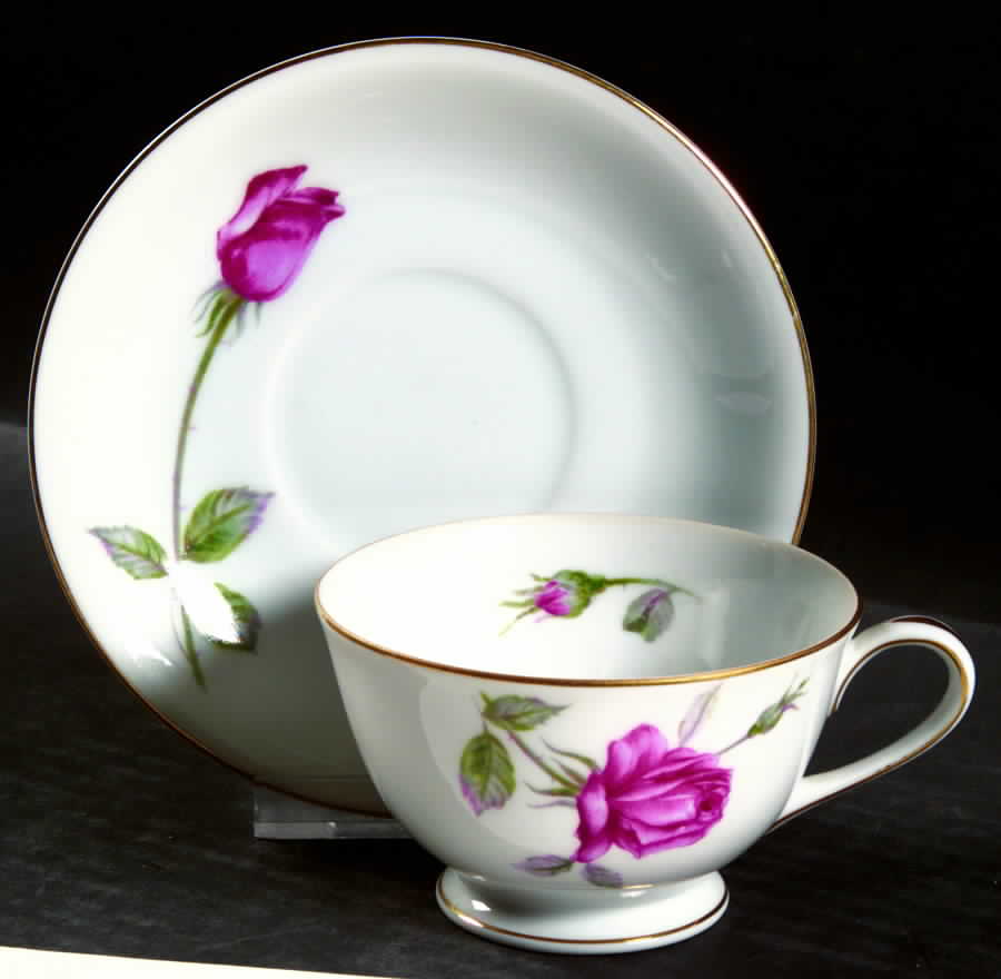 Monterey Footed Cup & Saucer Set by Sango-1