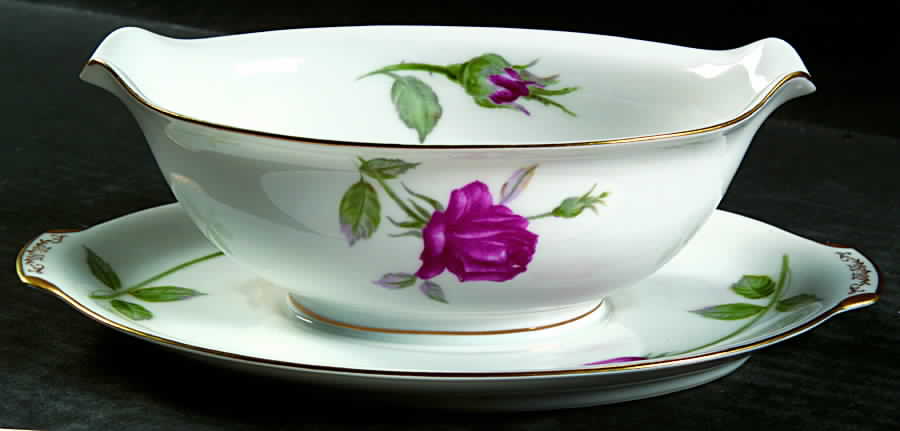 Monterey Gravy Boat with Attached Underplate by Sango-1