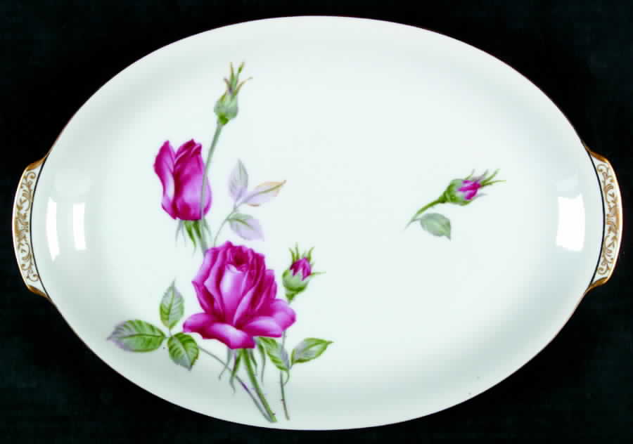 Monterey 12" Oval Serving Platter by Sango-1