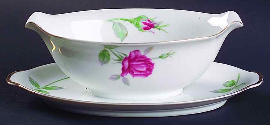 Monterey Gravy Boat with Attached Underplate by Sango-1