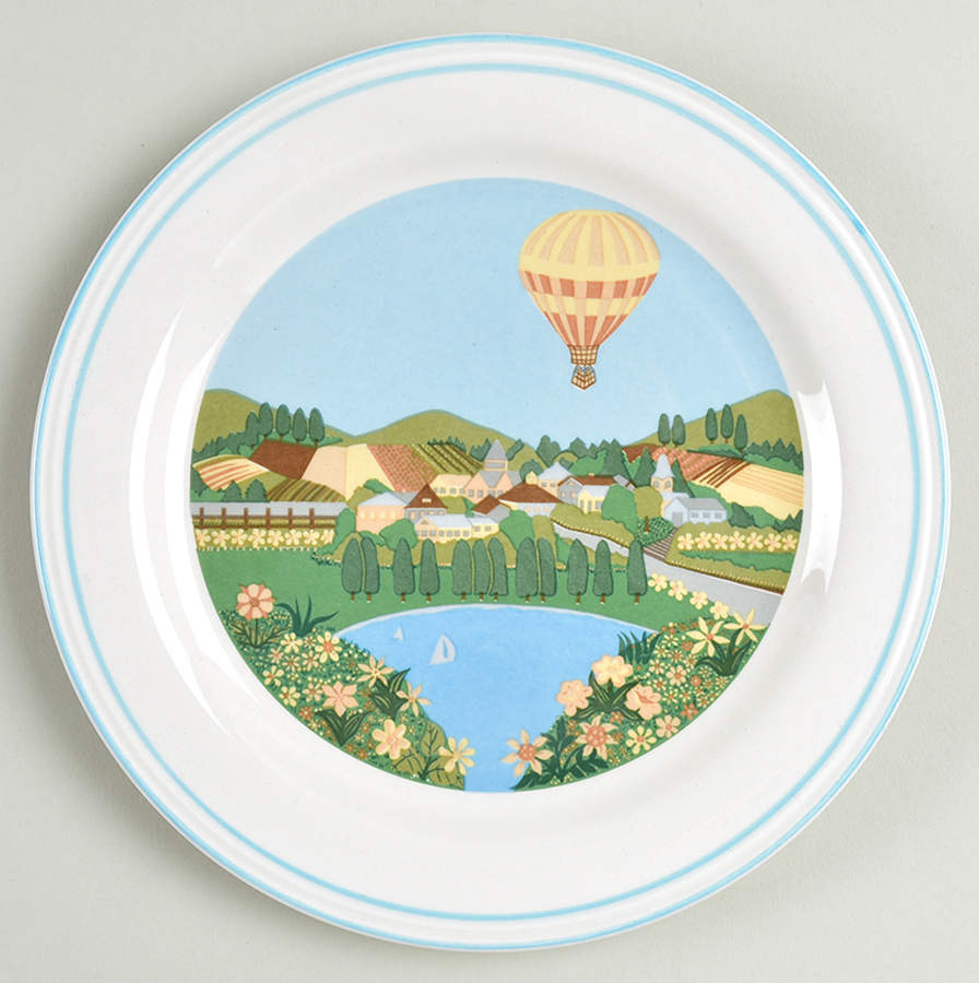 Montgolfier Salad Plate by Sango-1