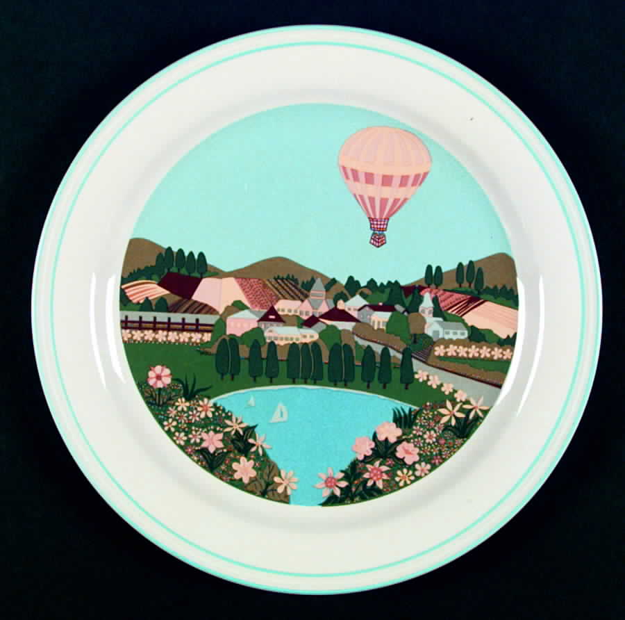 Montgolfier Dinner Plate by Sango-1