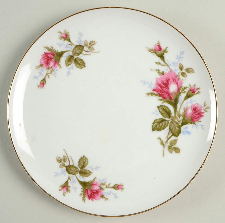 Moss Rose (Coupe Shape) Salad Plate by Sango-1
