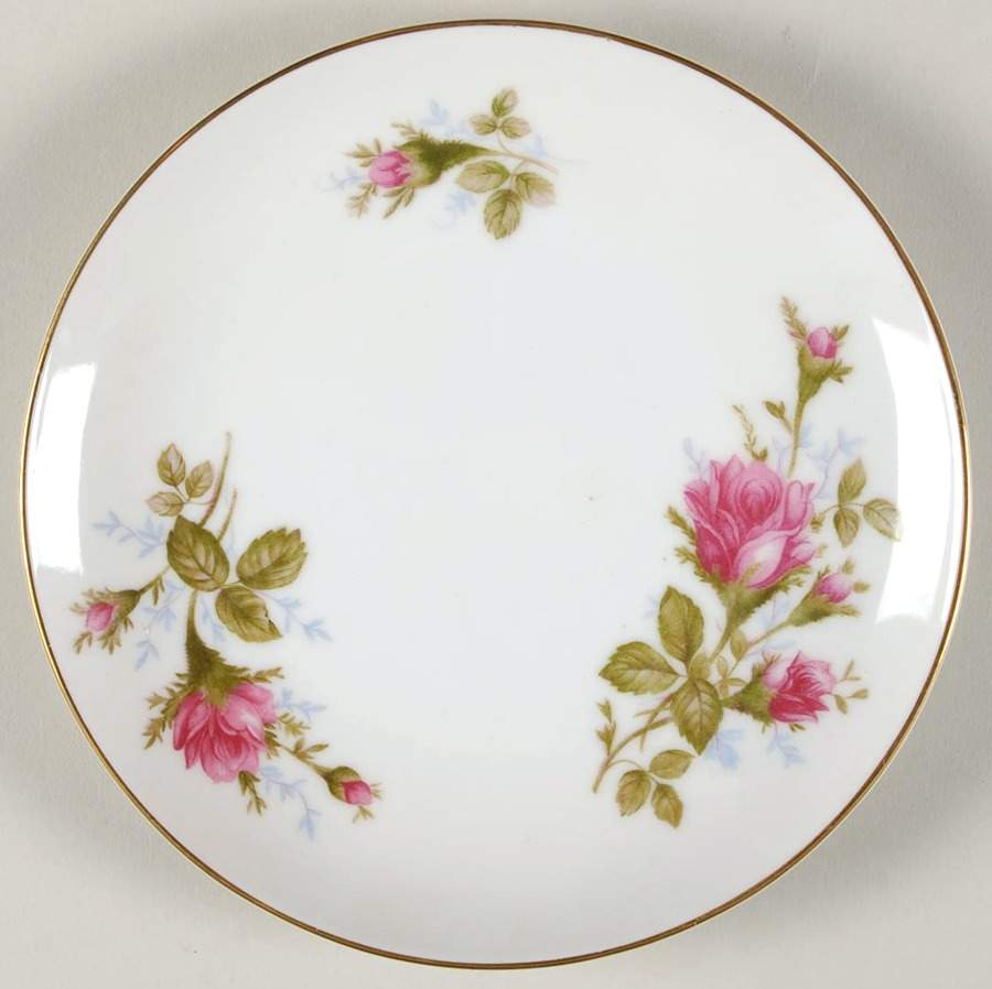 Moss Rose (Coupe Shape) Bread & Butter Plate by Sango-1