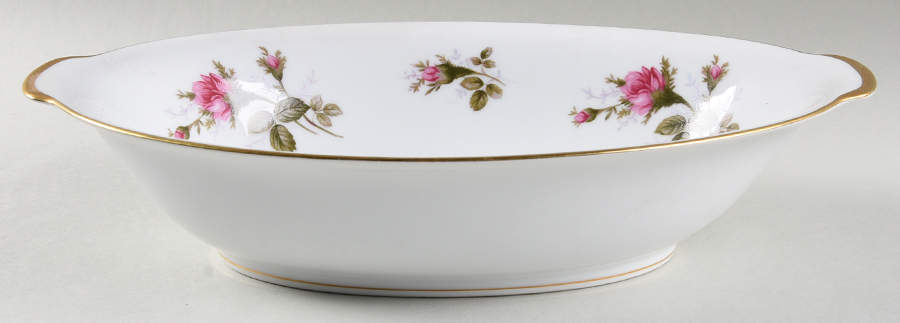 Moss Rose (Coupe Shape) 10" Oval Vegetable Bowl by Sango-1