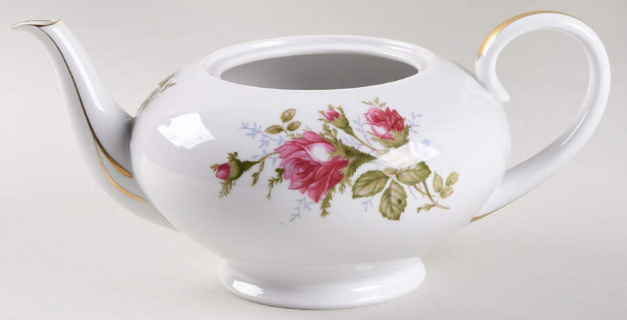 Moss Rose (Coupe Shape) Teapot No Lid by Sango-1