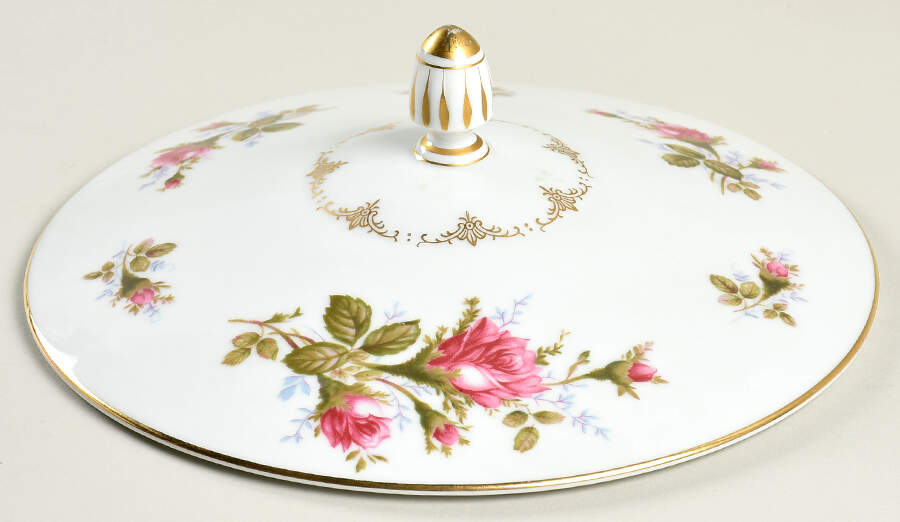 Moss Rose (Coupe Shape) Lid for Round Vegetable by Sango-1