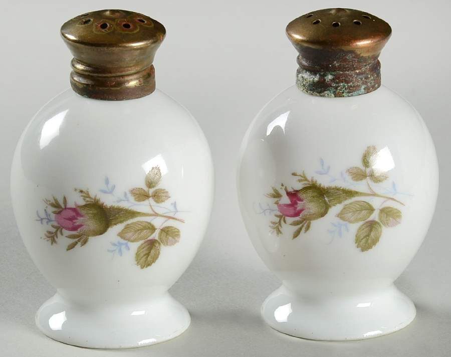 Moss Rose (Coupe Shape) Salt & Pepper Set by Sango-1