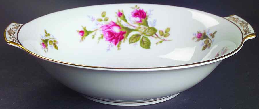 Moss Rose (Coupe Shape) 9" Round Vegetable Bowl by Sango-1