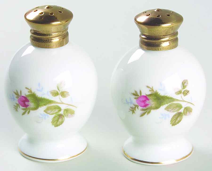 Moss Rose (Coupe Shape) Salt & Pepper Set by Sango-1