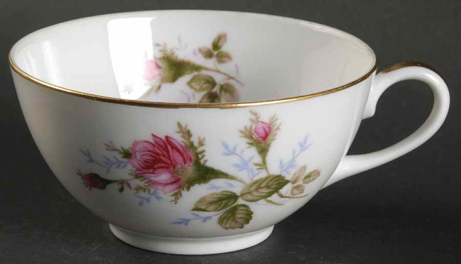 Moss Rose (Coupe Shape) Flat Cup by Sango-1