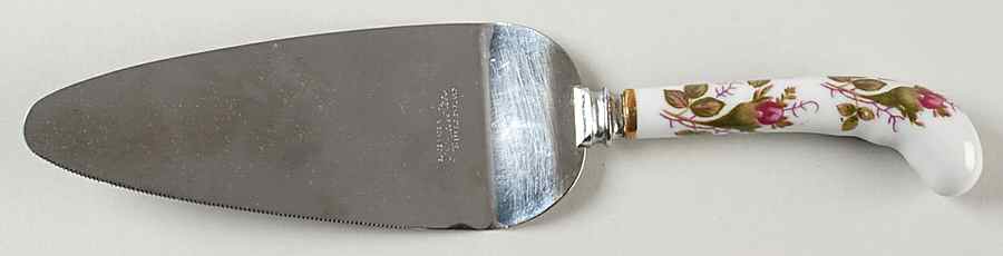 Moss Rose (Coupe Shape) Pie Server with Stainless Blade by Sango-1