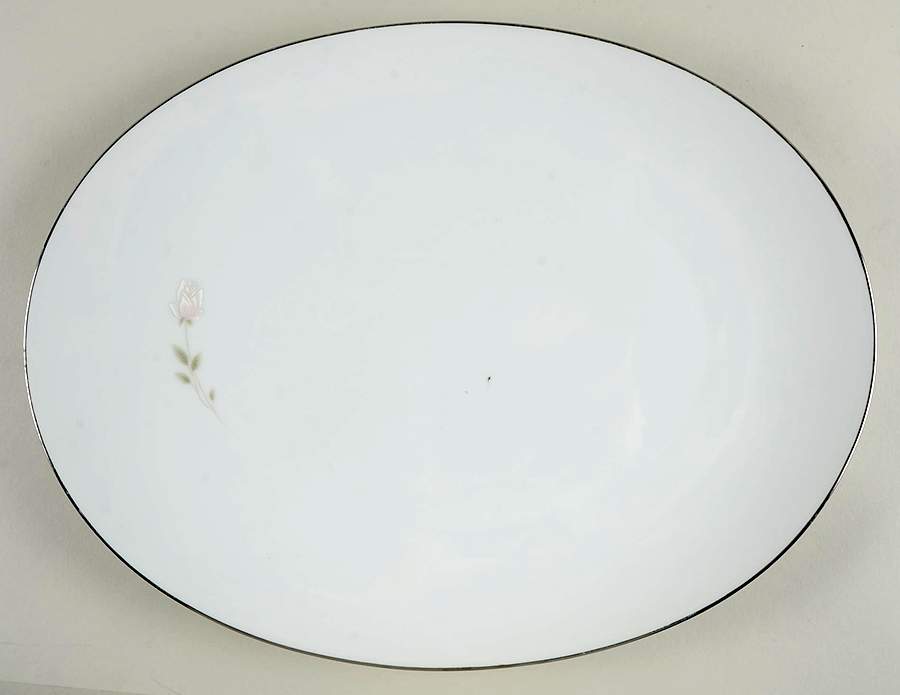 Morning Rose 15" Oval Serving Platter by Sango-1