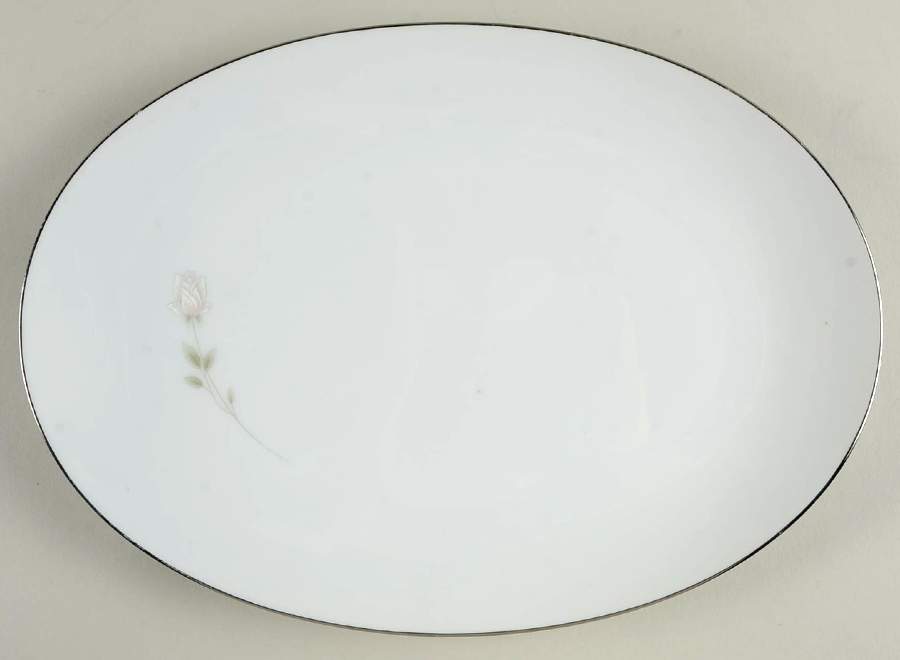 Morning Rose 12" Oval Serving Platter by Sango-1