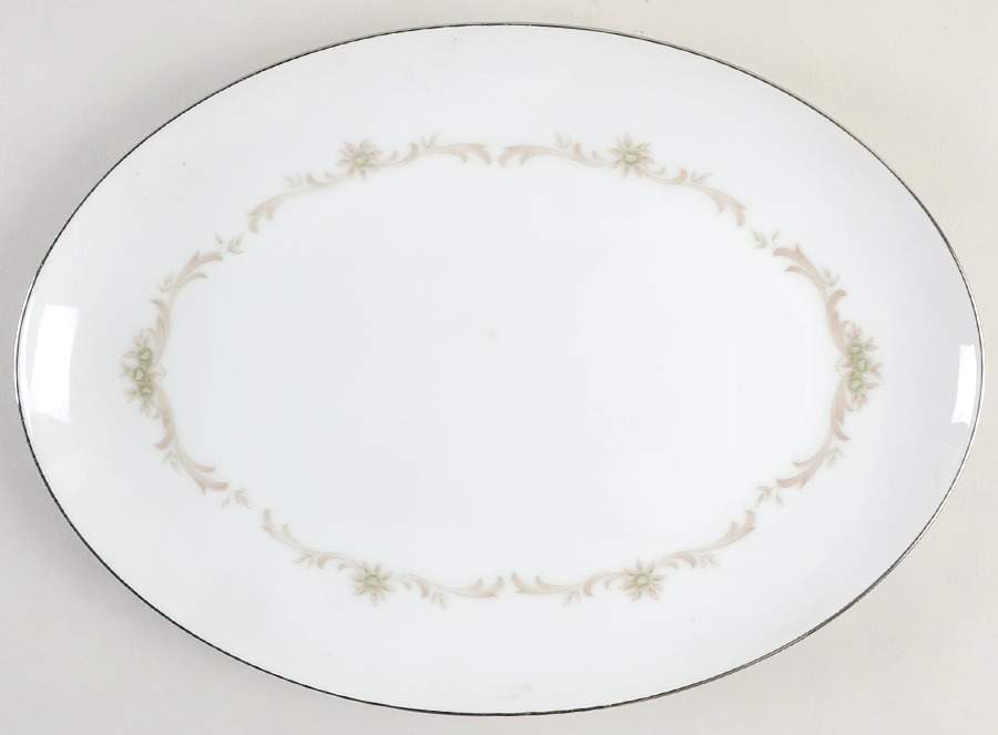 Musette 12" Oval Serving Platter by Sango-1