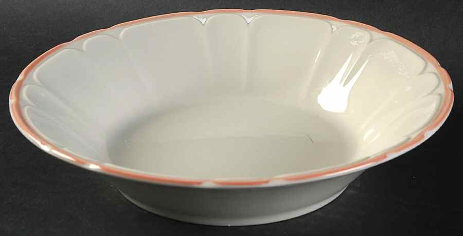 Mystique Peach Coupe Soup Bowl by Sango-1