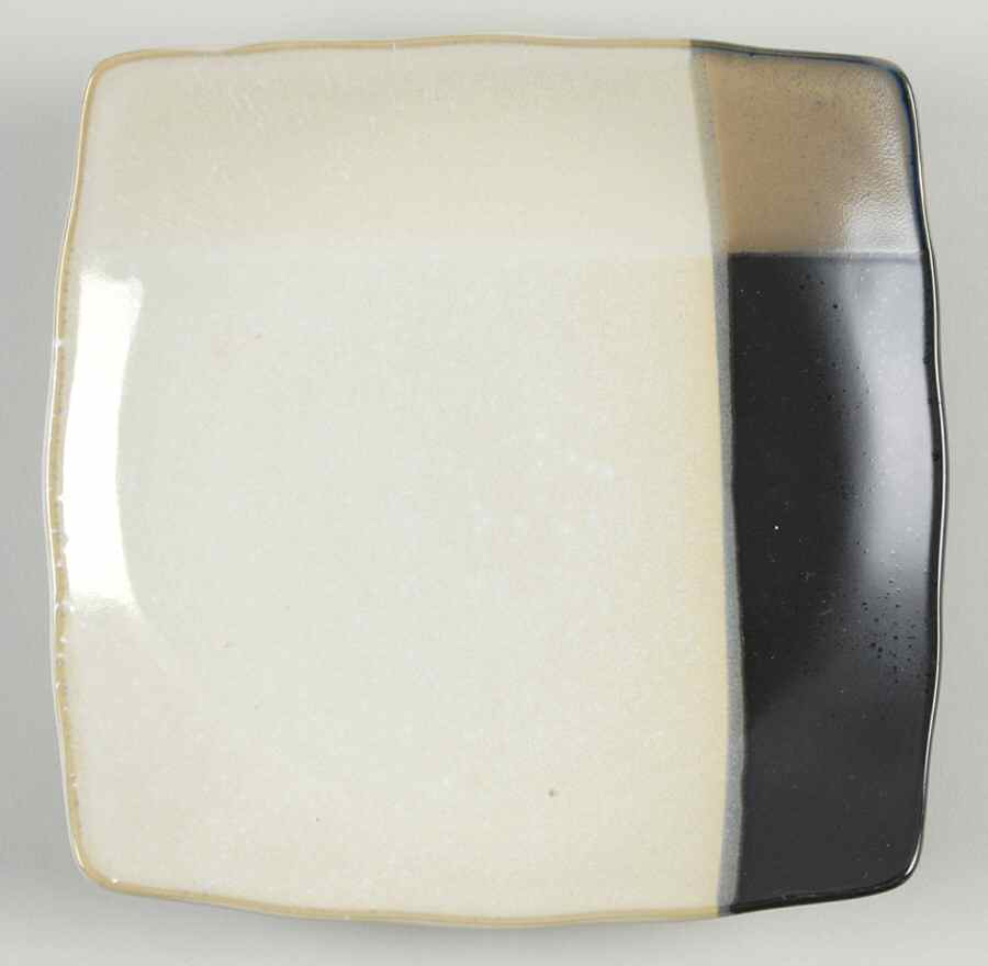 Mystique Brown Square Salad Plate by Sango-1