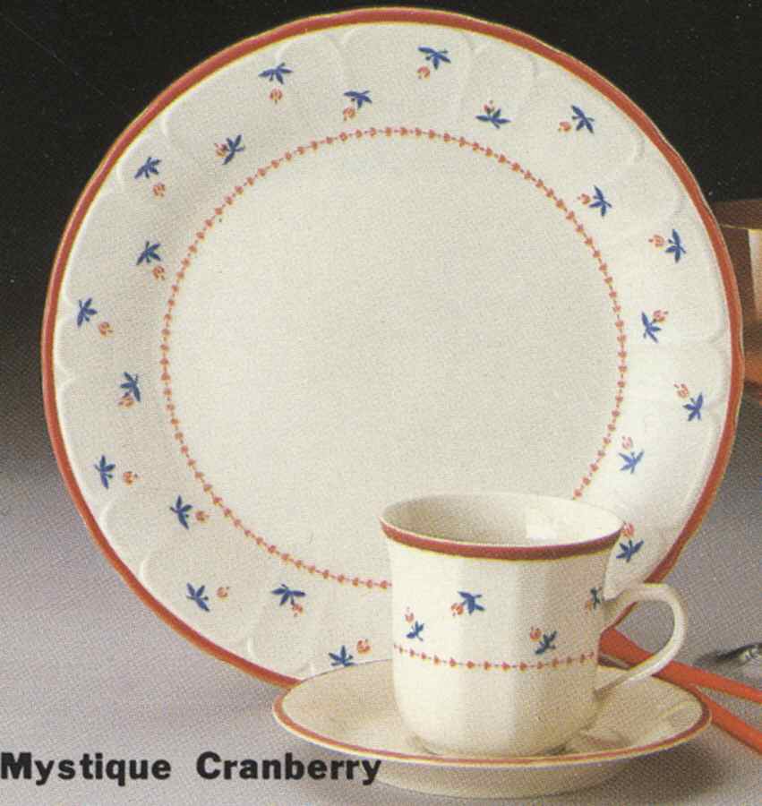 Mystique Cranberry Dinner Plate by Sango-1