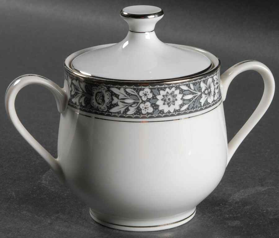 Navarro Sugar Bowl & Lid by Sango-1
