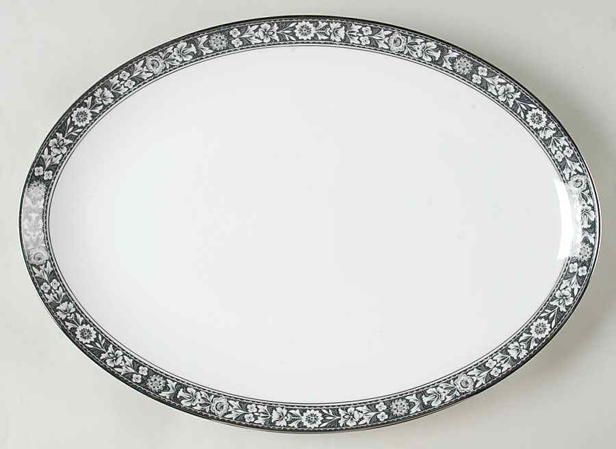 Navarro 16" Oval Serving Platter by Sango-1