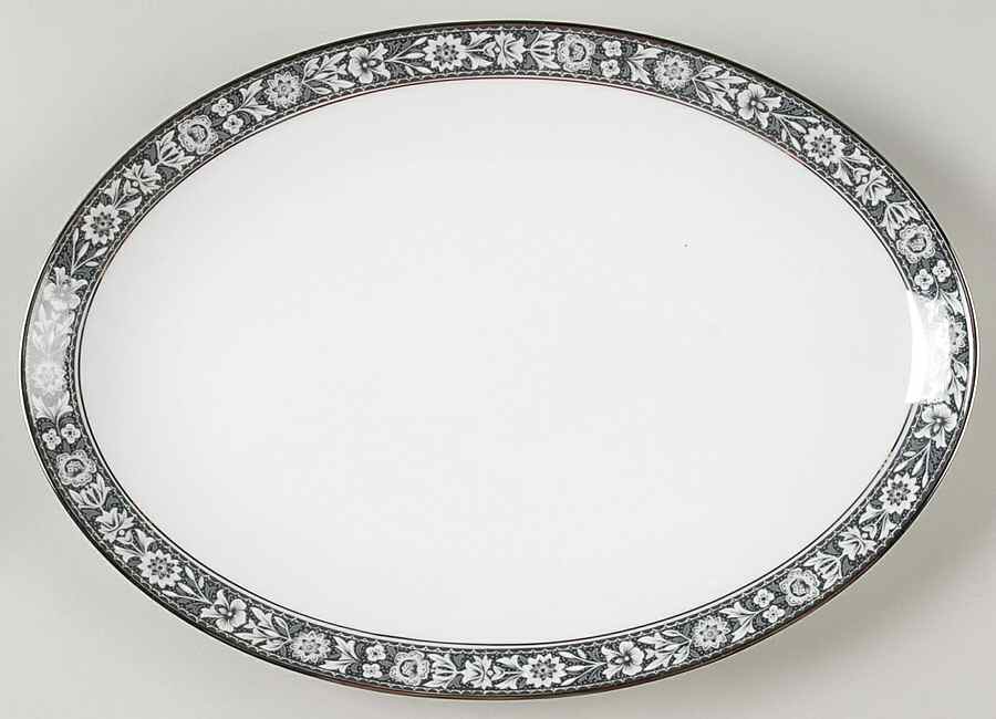 Navarro 12" Oval Serving Platter by Sango-1