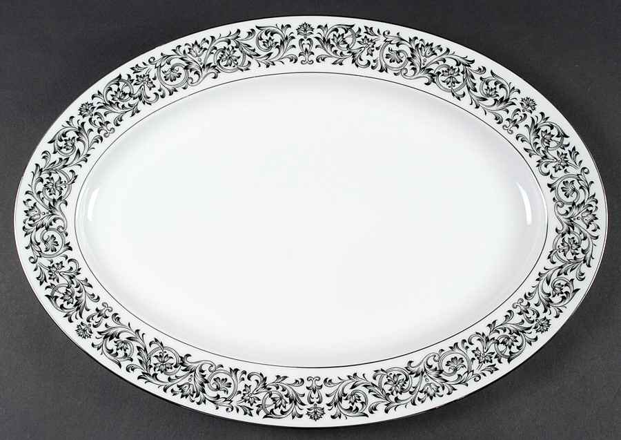 Niagara 16" Oval Serving Platter by Sango-1