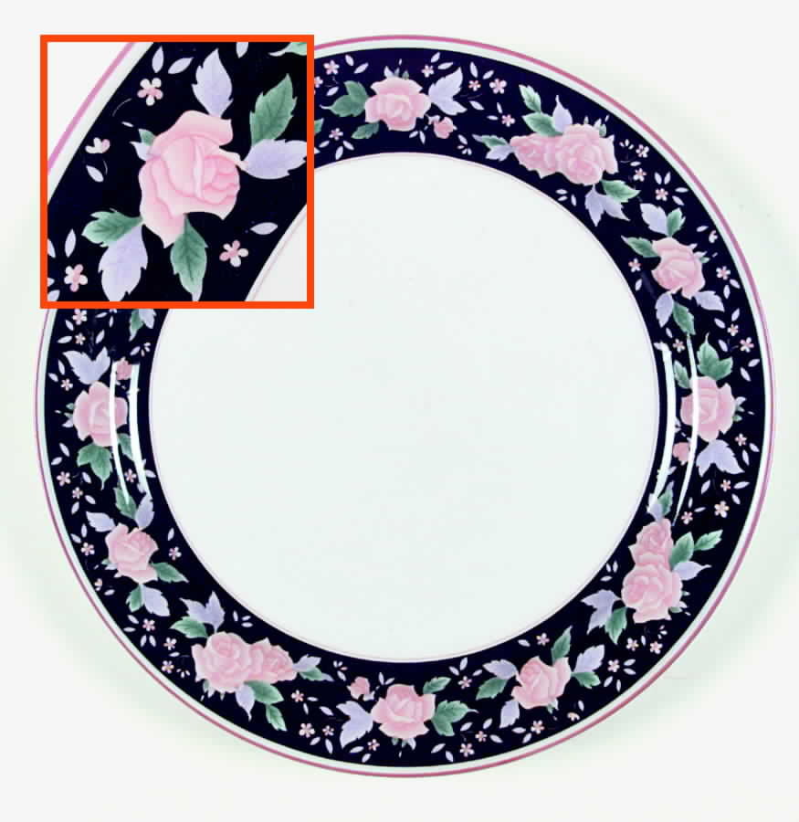 Noir Chintz Dinner Plate by Sango-1