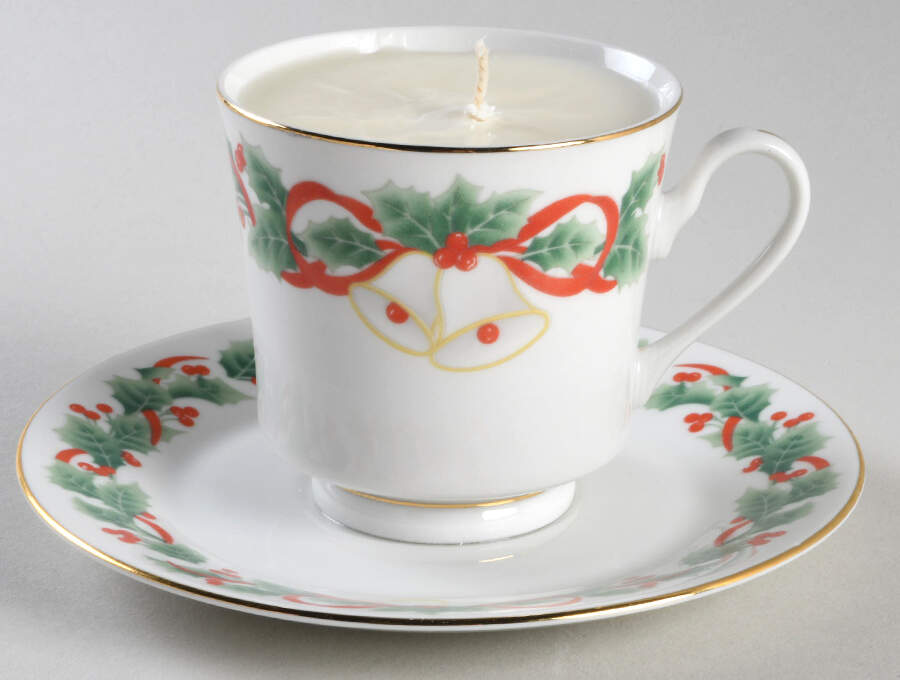 Noel Scented Cup & Saucer Candle-Coffee  HC by Sango-1
