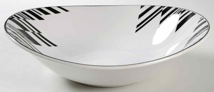 Noir 10" Oval Vegetable Bowl by Sango-1