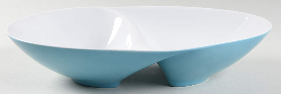Nordica 11" Oval Divided Vegetable Bowl by Sango-1