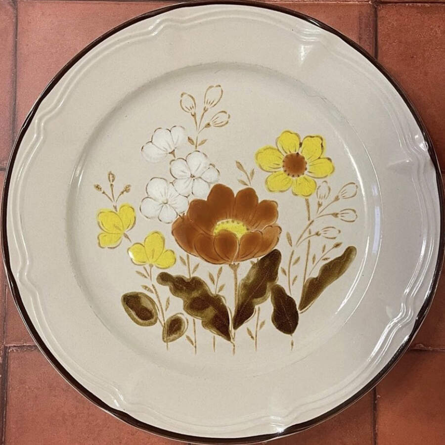 Normandy Dinner Plate by Sango-1