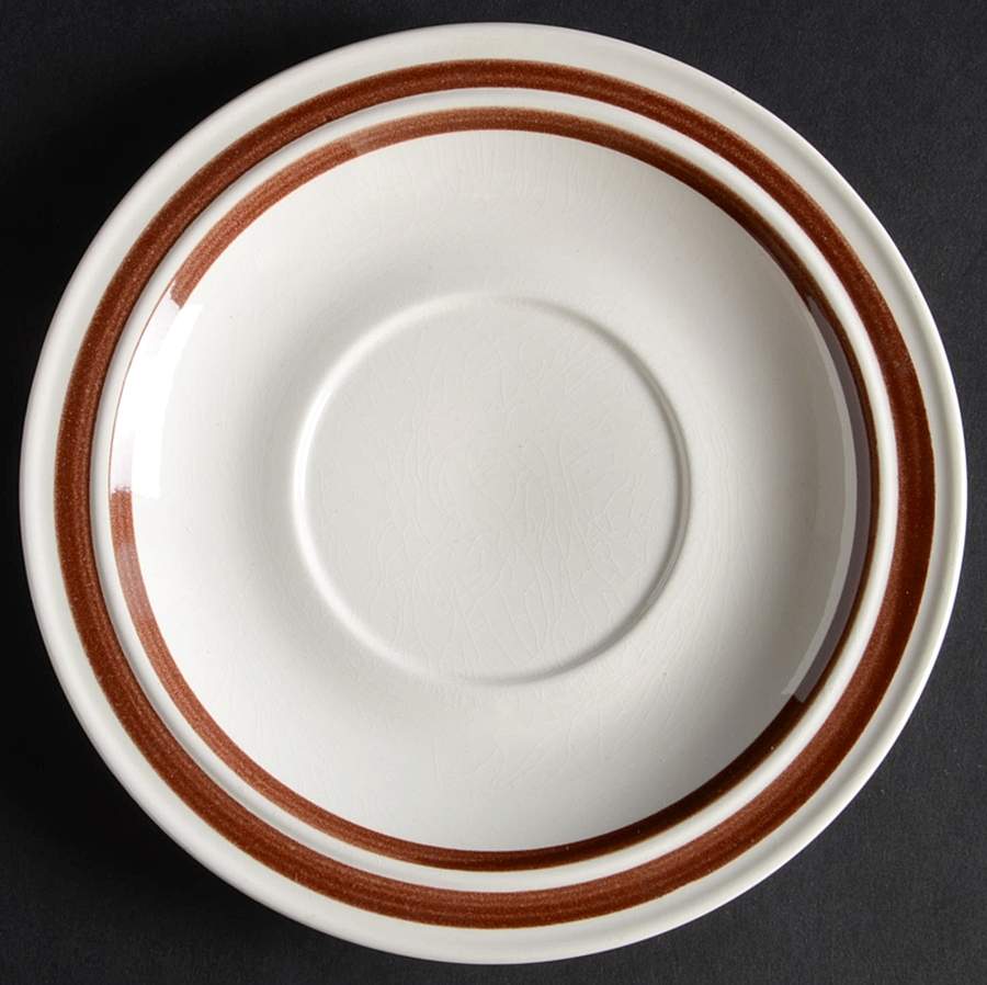 Nouveau Brown Saucer by Sango-1