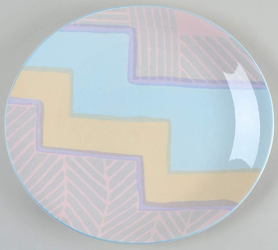 Nouveau Multicolor 12" Chop Plate (Round Platter) by Sango-1
