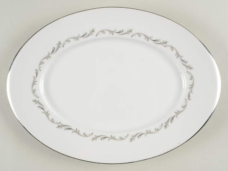 Olympia 12" Oval Serving Platter by Sango-1