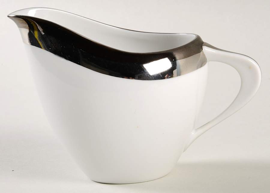 Ondine (Black & Platinum Bands) Creamer by Sango-1